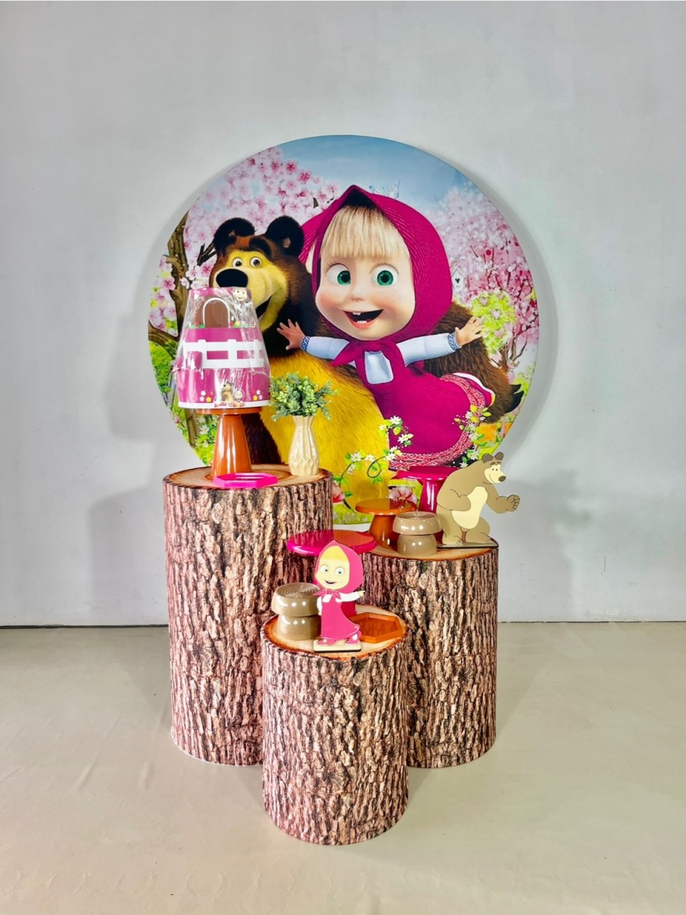 Kit Pegue E Monte Alegra - Masha E O Urso - ARCO FEST - PEGUE E MONTE & DECORAÇÕES