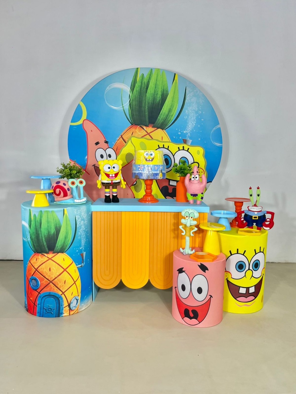 Kit Pegue E Monte - Bob Esponja  - Kit Encanta - ARCO FEST - PEGUE E MONTE & DECORAÇÕES