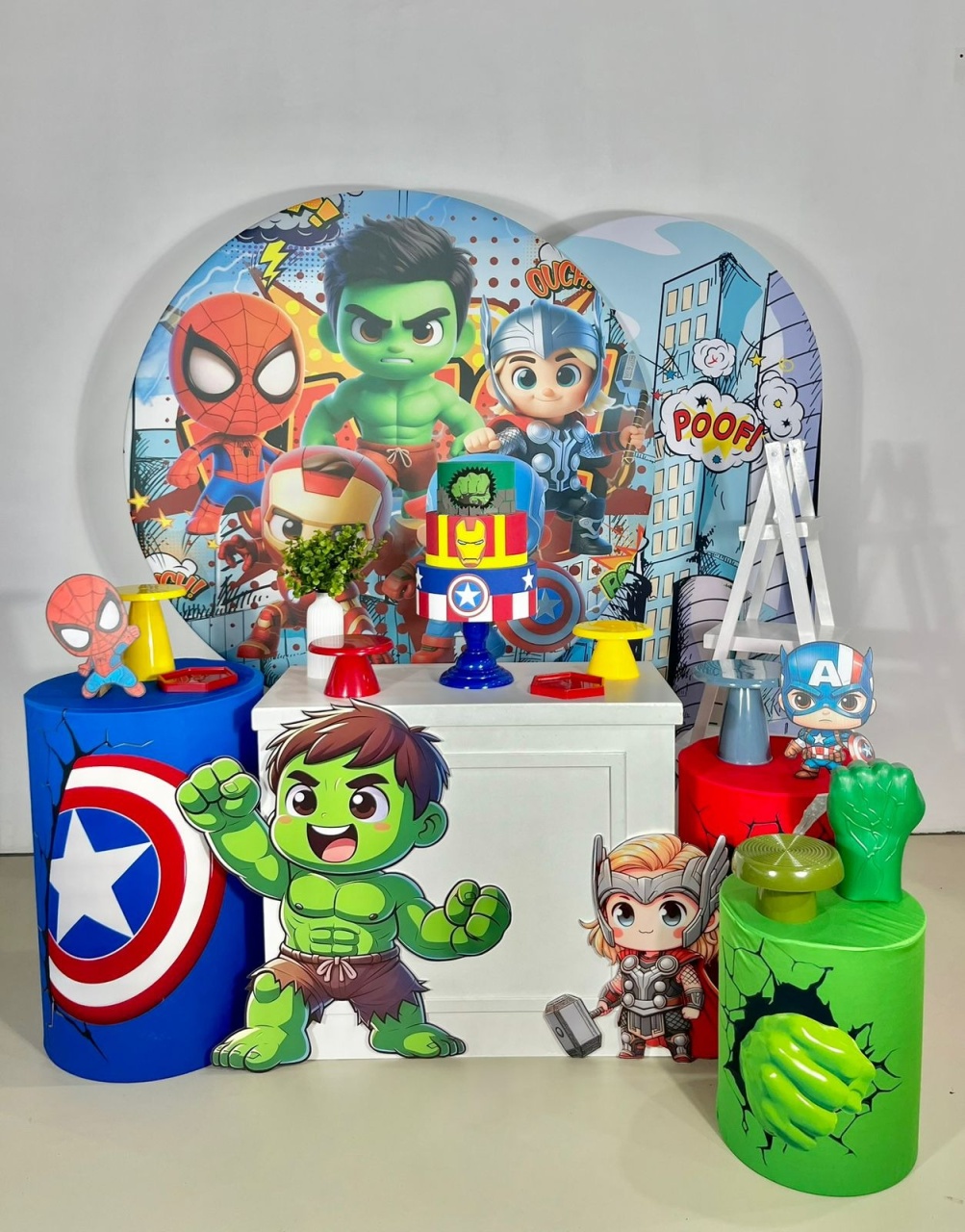 Kit Pegue E Monte - Vingadores Baby - Kit Brilha - ARCO FEST - PEGUE E MONTE & DECORAÇÕES