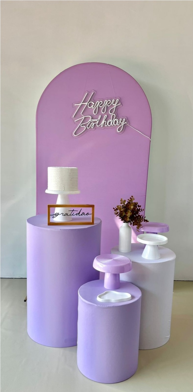 Kit Pegue E Monte - Clássico Adulto Lilás - Linha Comemora - ARCO FEST - PEGUE E MONTE & DECORAÇÕES