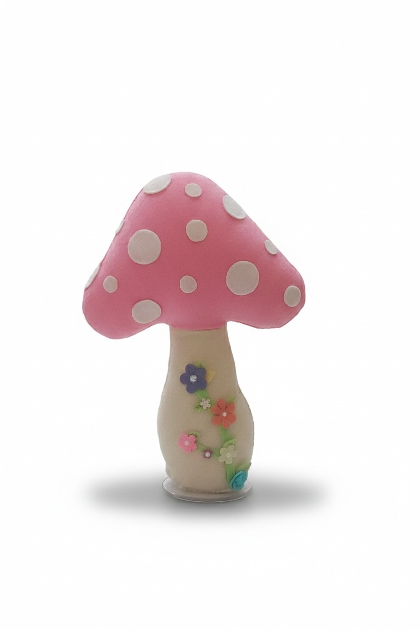Feltro Cogumelo Rosa (Jardim/Bosque)  - ARCO FEST - PEGUE E MONTE & DECORAÇÕES