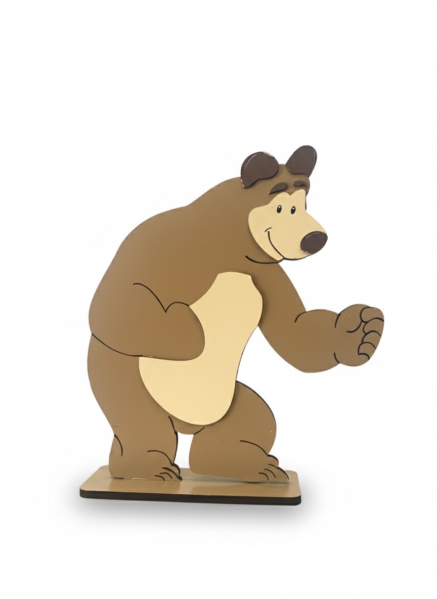 Display -  Urso (Masha E O Urso) - ARCO FEST - PEGUE E MONTE & DECORAÇÕES
