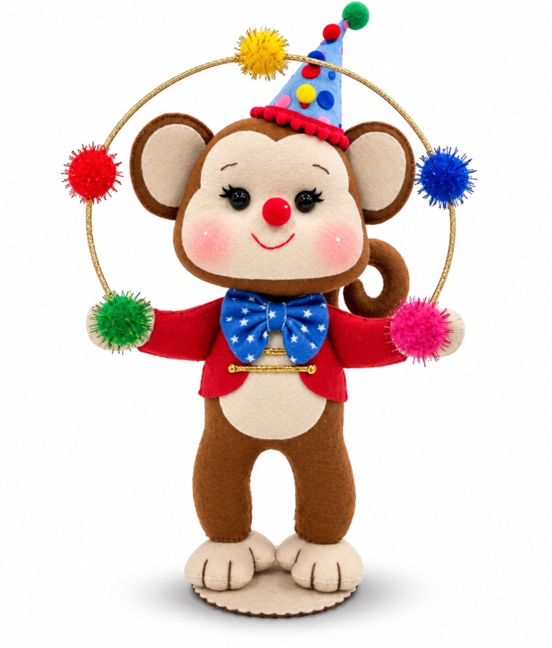 Feltro Decorativo - Macaquinho (Circo - ARCO FEST - PEGUE E MONTE & DECORAÇÕES
