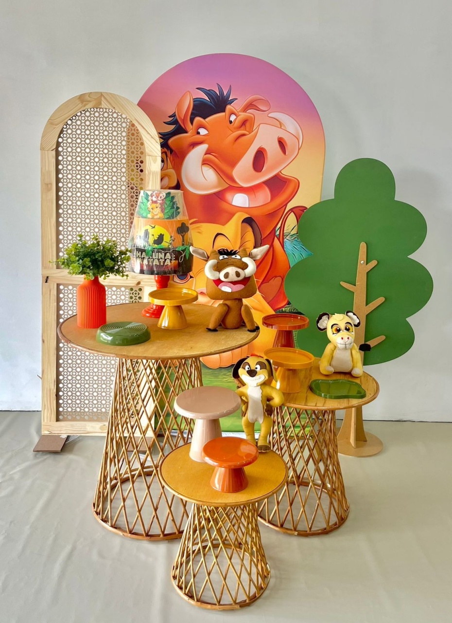 Kit Pegue E Monte - Rei Leão Rustica - Kit Pegue E Monte Premium - ARCO FEST - PEGUE E MONTE & DECORAÇÕES