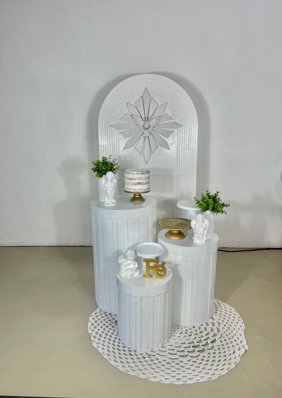 Kit Pegue E Monte -  Batizado Clássico - Linha Religioso  - ARCO FEST - PEGUE E MONTE & DECORAÇÕES