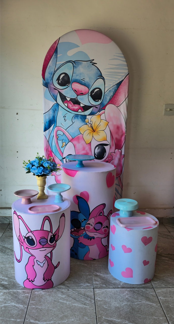 Kit Pegue E Monte - Stitch 1  - L&N Decorações 