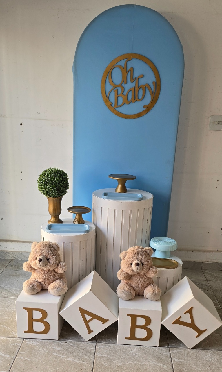 Kit Pegue E Monte - Chá de Bebê Menino 2  - L&N Decorações 