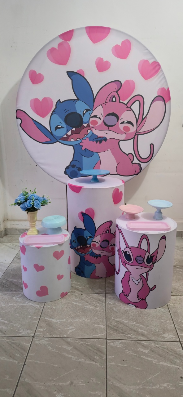 Kit Pegue E Monte - Stitch 4  - L&N Decorações 