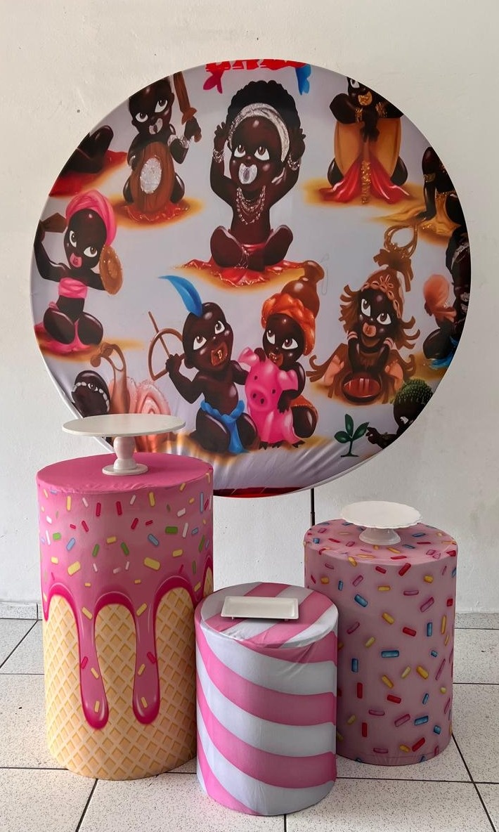 Kit Pegue E Monte Básico Erê - Balões de Menina 