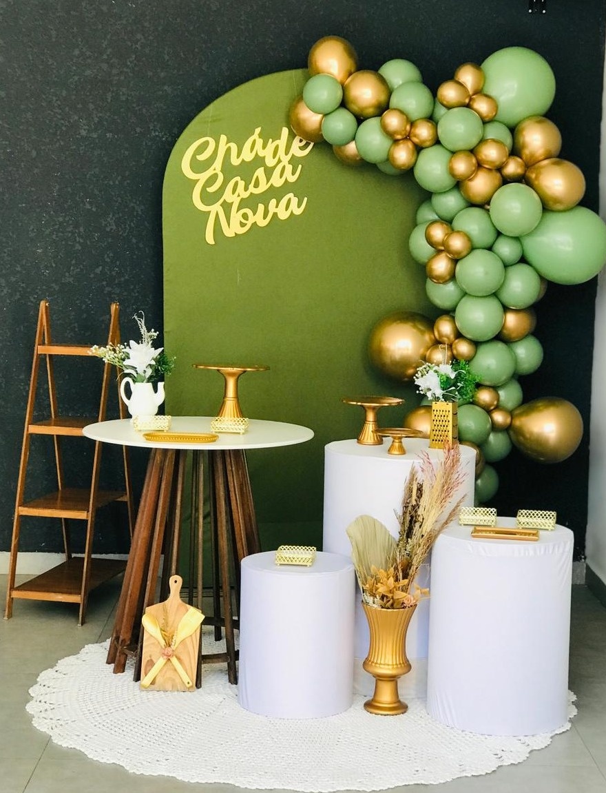 Kit Composição Chá de Casa Nova - Balões de Menina 