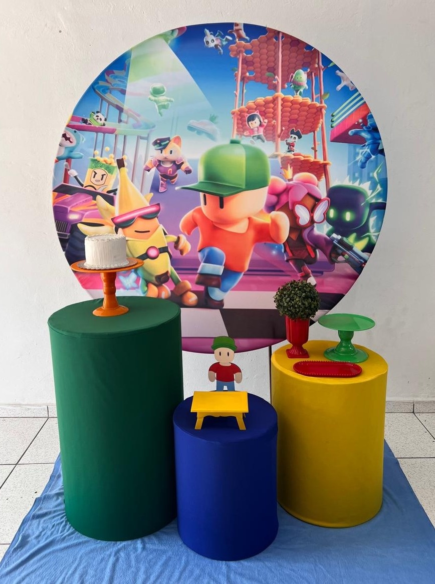 Kit Pegue E Monte Padrão Stuble Guys - Balões de Menina 