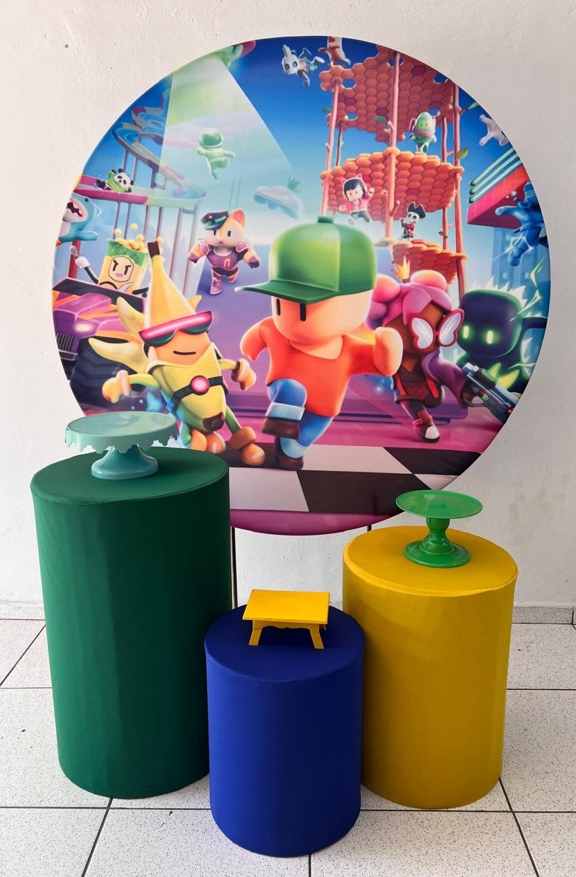 Kit Pegue E Monte Básico Stuble Guys - Balões de Menina 