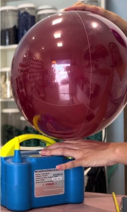 Balao Bubble Encapsulado(Cores) - Balões de Menina 