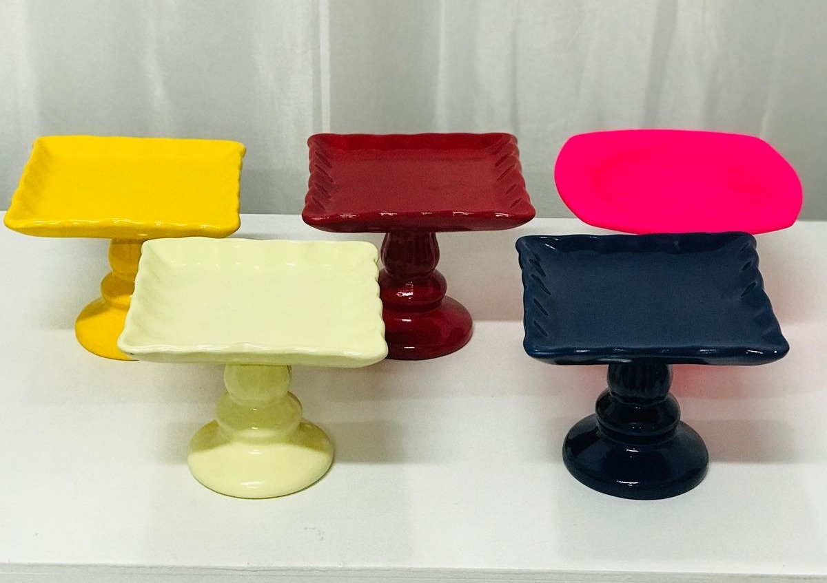  Mini Doceira Cerâmica  - Balões de Menina 