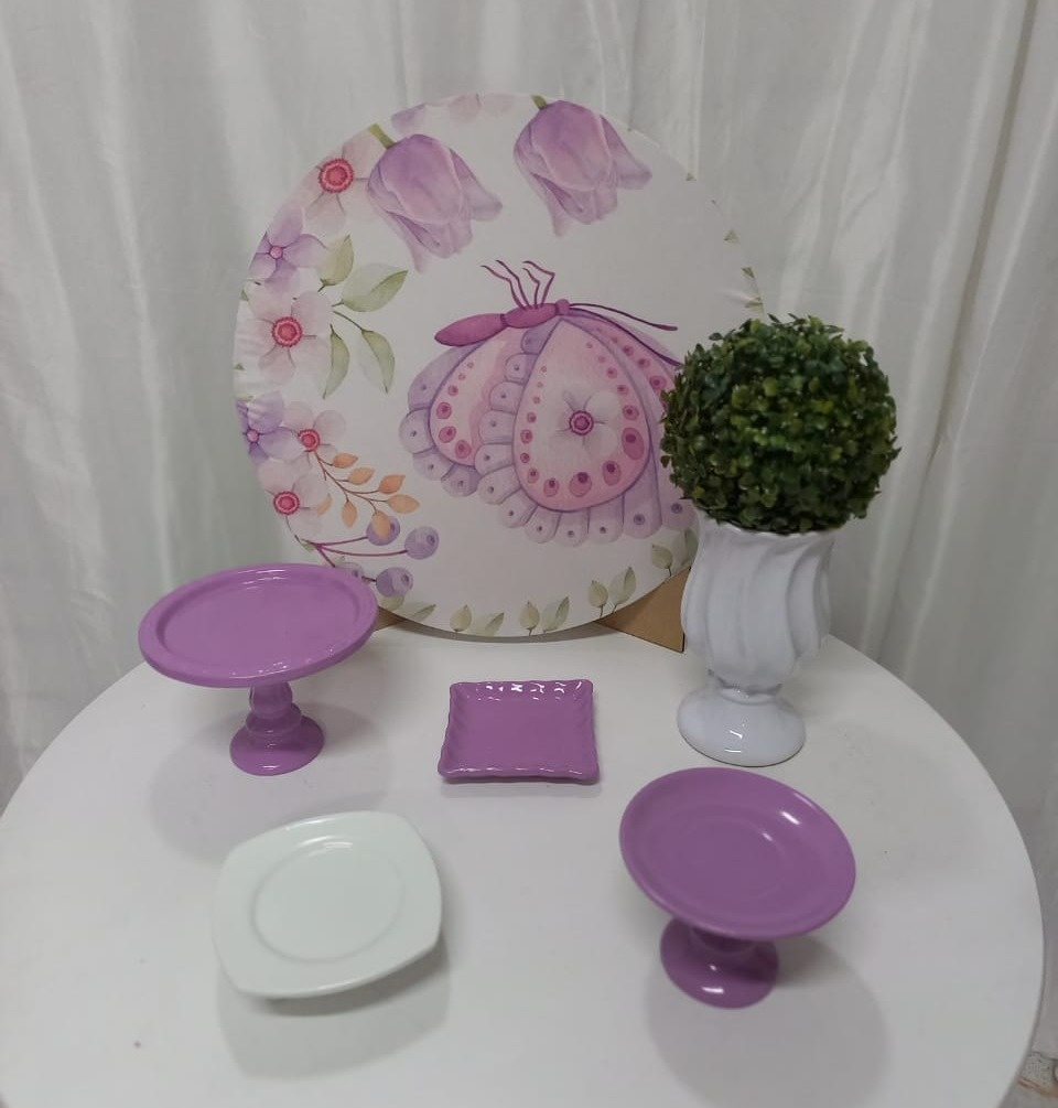 Kit Só Um Bolinho Borboleta Rosa  - Balões de Menina 