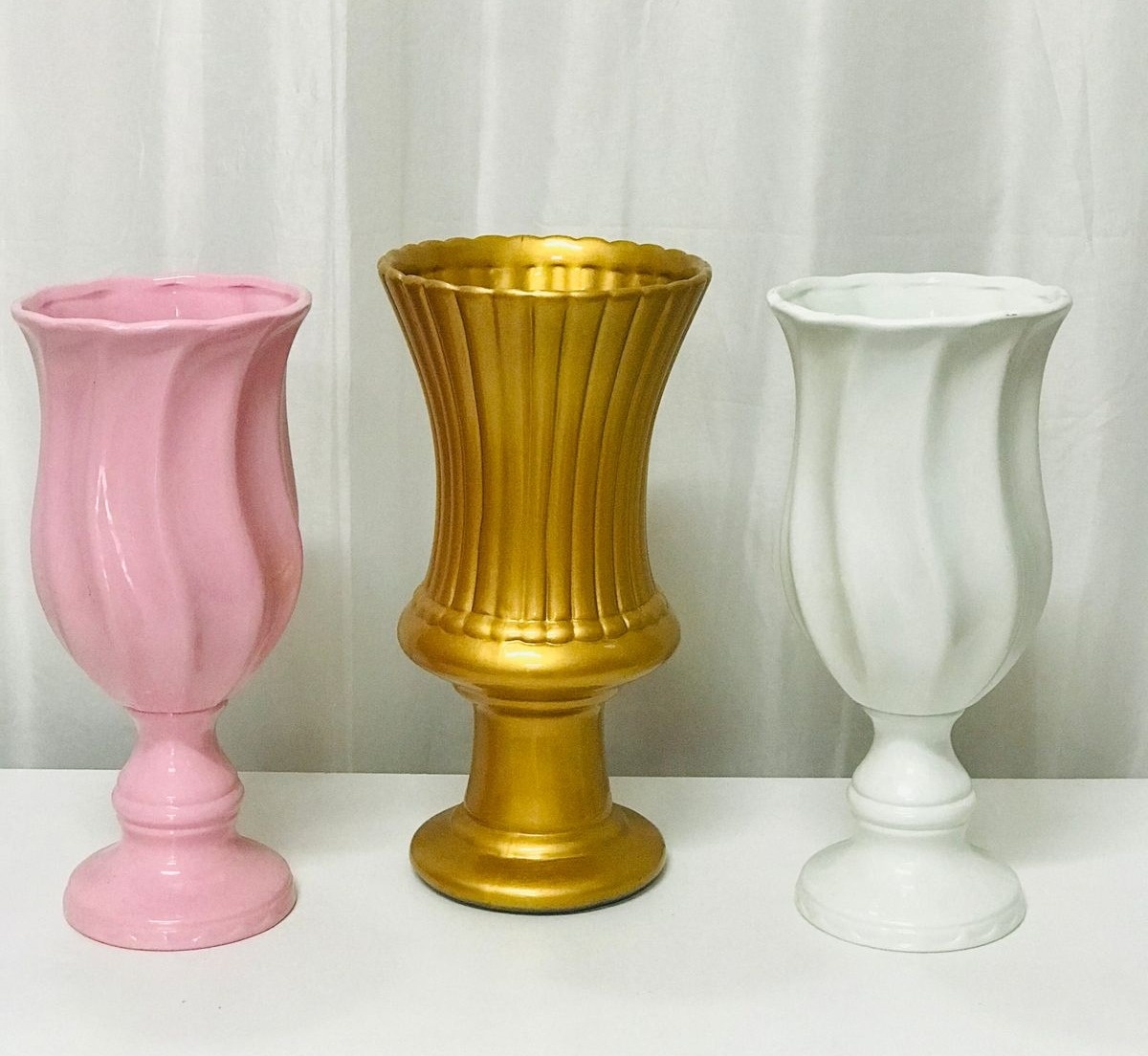 Vaso Cerâmica Grande  - Balões de Menina 