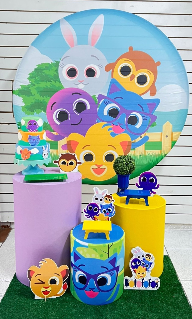 Kit Pegue E Monte Padrão Bolofofo - Balões de Menina 