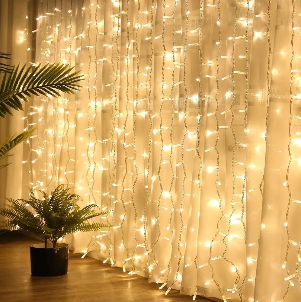 Cortina de Led  - Balões de Menina 