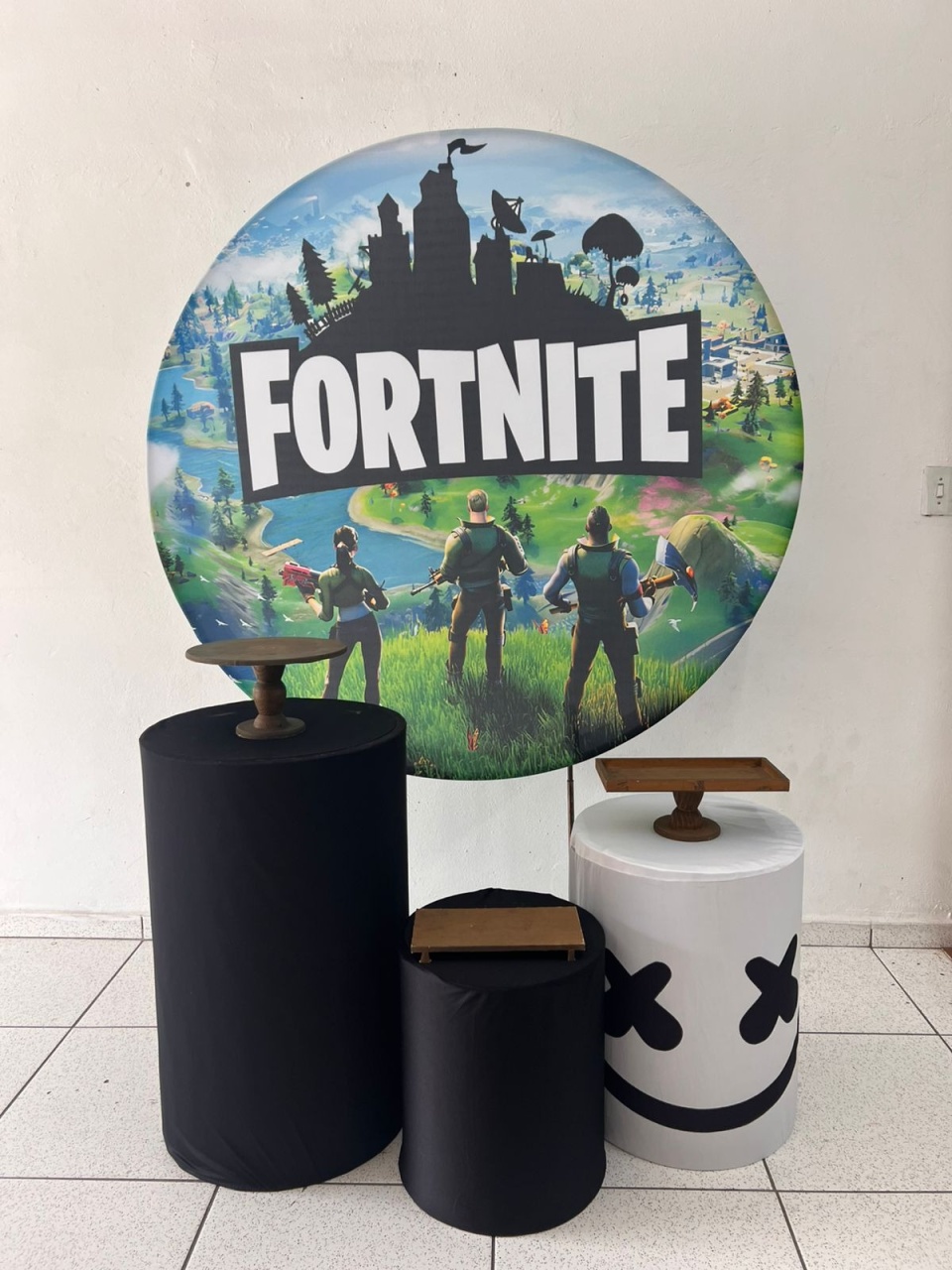 Kit Pegue E Monte Básico Fortenit - Balões de Menina 