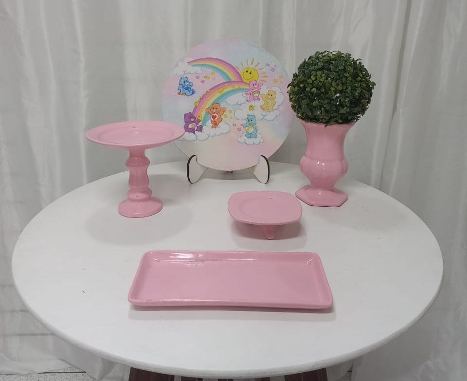 Kit Só Um Bolinho Ursos Carinhosos  - Balões de Menina 