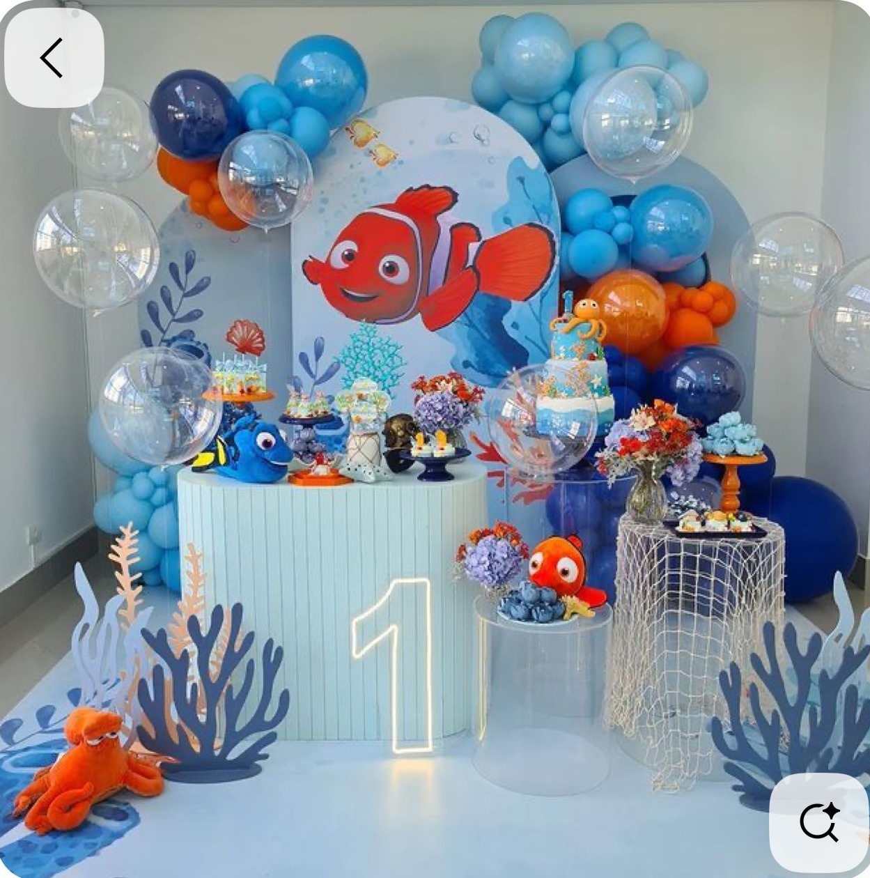 Kit Composição Procurando Nemo - Balões de Menina 