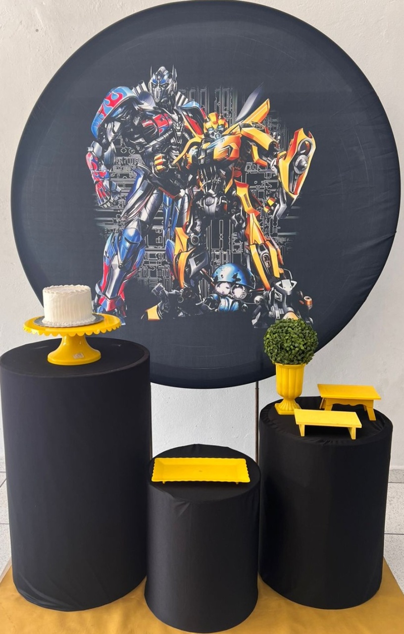 Kit Pegue E Monte Padrão Transformes - Balões de Menina 
