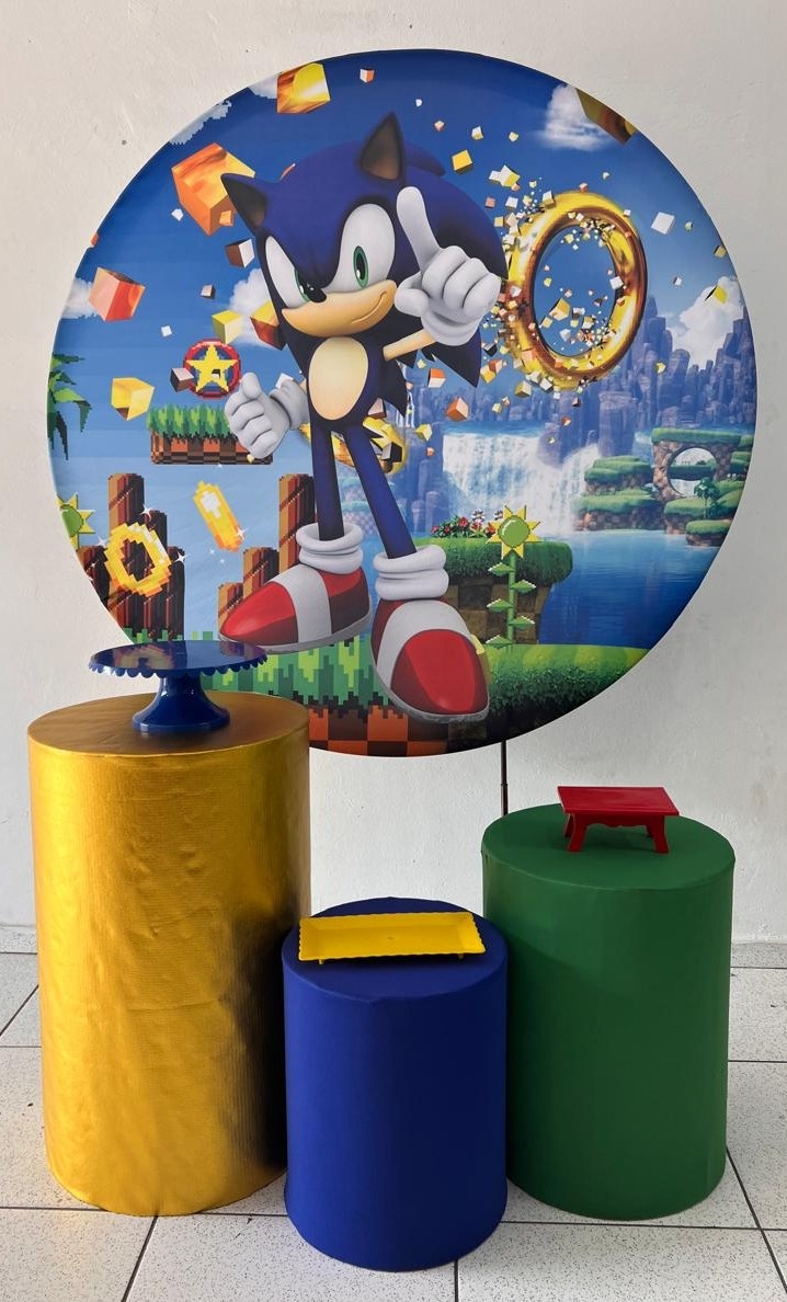 Kit Pegue E Monte Básico Sonic  - Balões de Menina 
