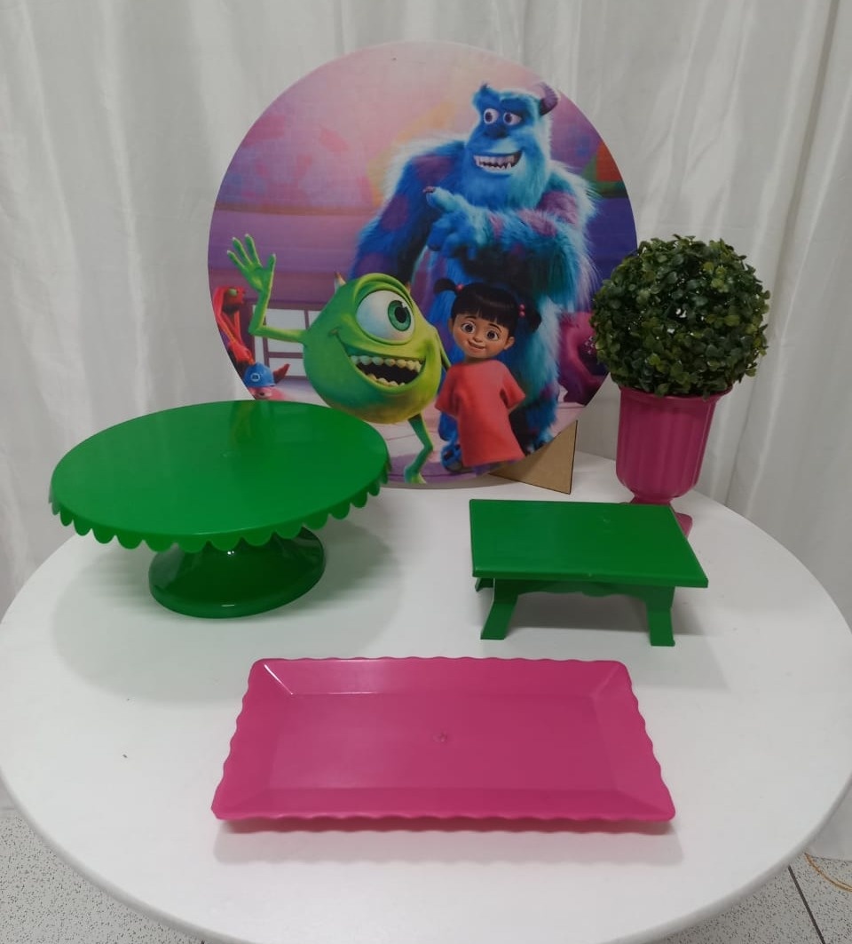Kit Só Um Bolinho Monstros S.a - Balões de Menina 