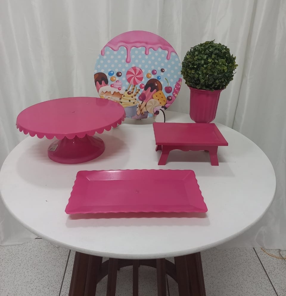 Kit Só Um Bolinho Doces - Balões de Menina 
