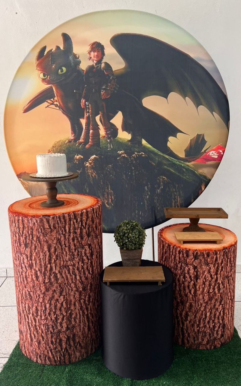 Kit Pegue E Monte Padrão Como Treinar Seu Dragão - Balões de Menina 