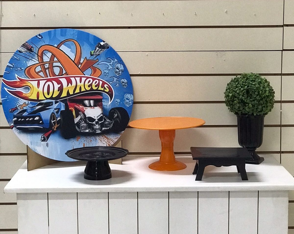 Kit Só Um Bolinho Hotwheels - Balões de Menina 