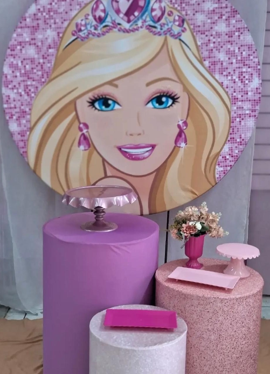 Kit Bronze Barbie - Balões de Menina 