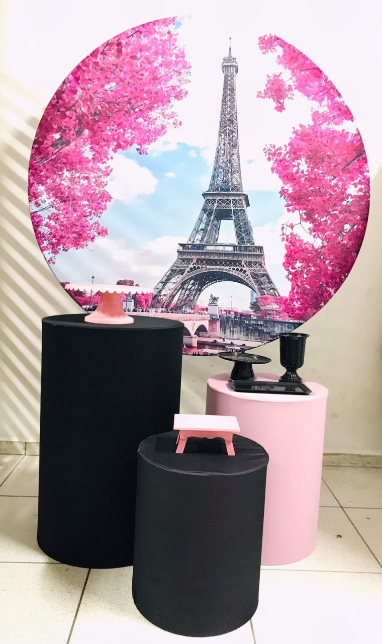 Kit Prata Paris - Balões de Menina 