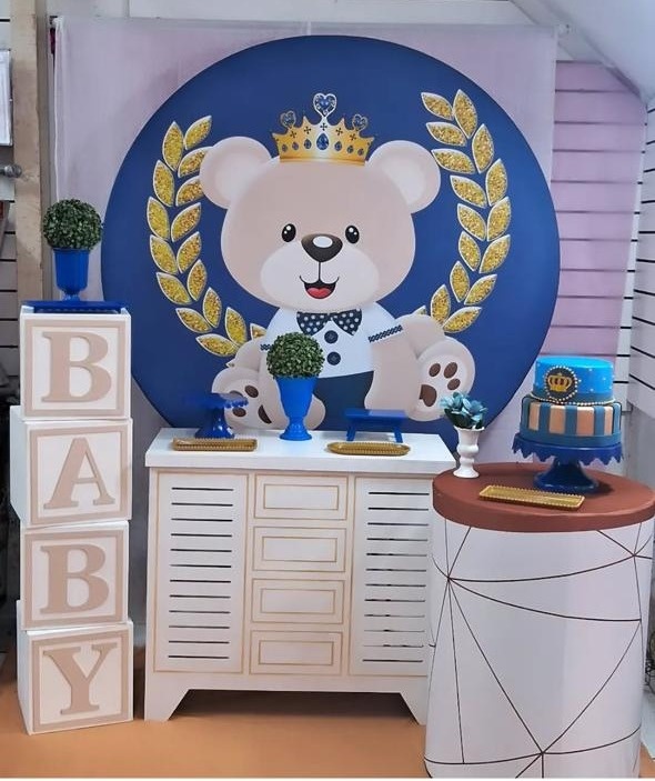 Kit Composição Urso Príncipe  - Balões de Menina 
