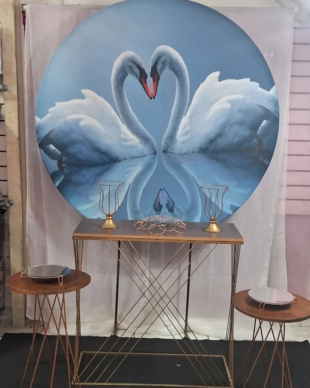Kit Composição Lago dos Cisnes  - Balões de Menina 