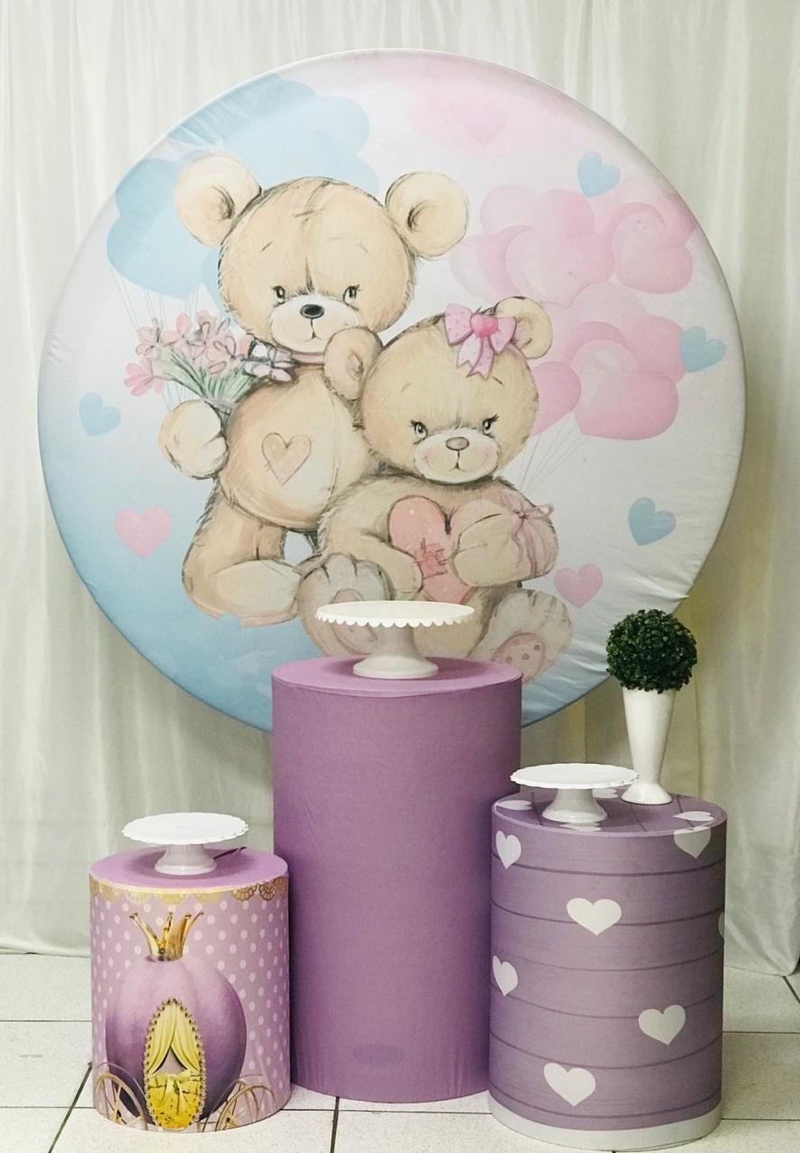 Kit Bronze Urso E Ursa - Balões de Menina 