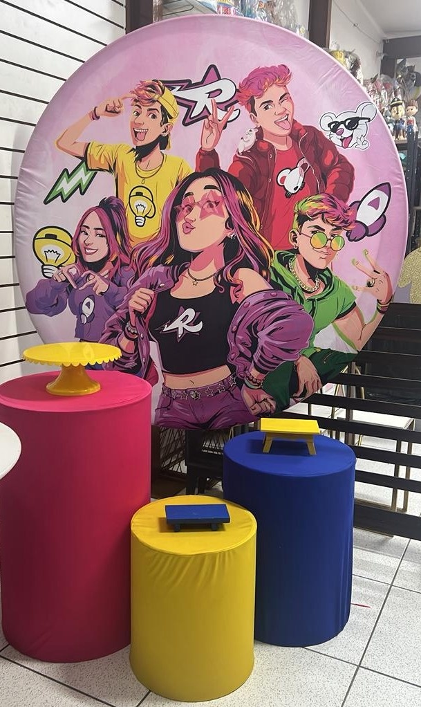Kit Pegue E Monte Básico Os Rosas - Balões de Menina 