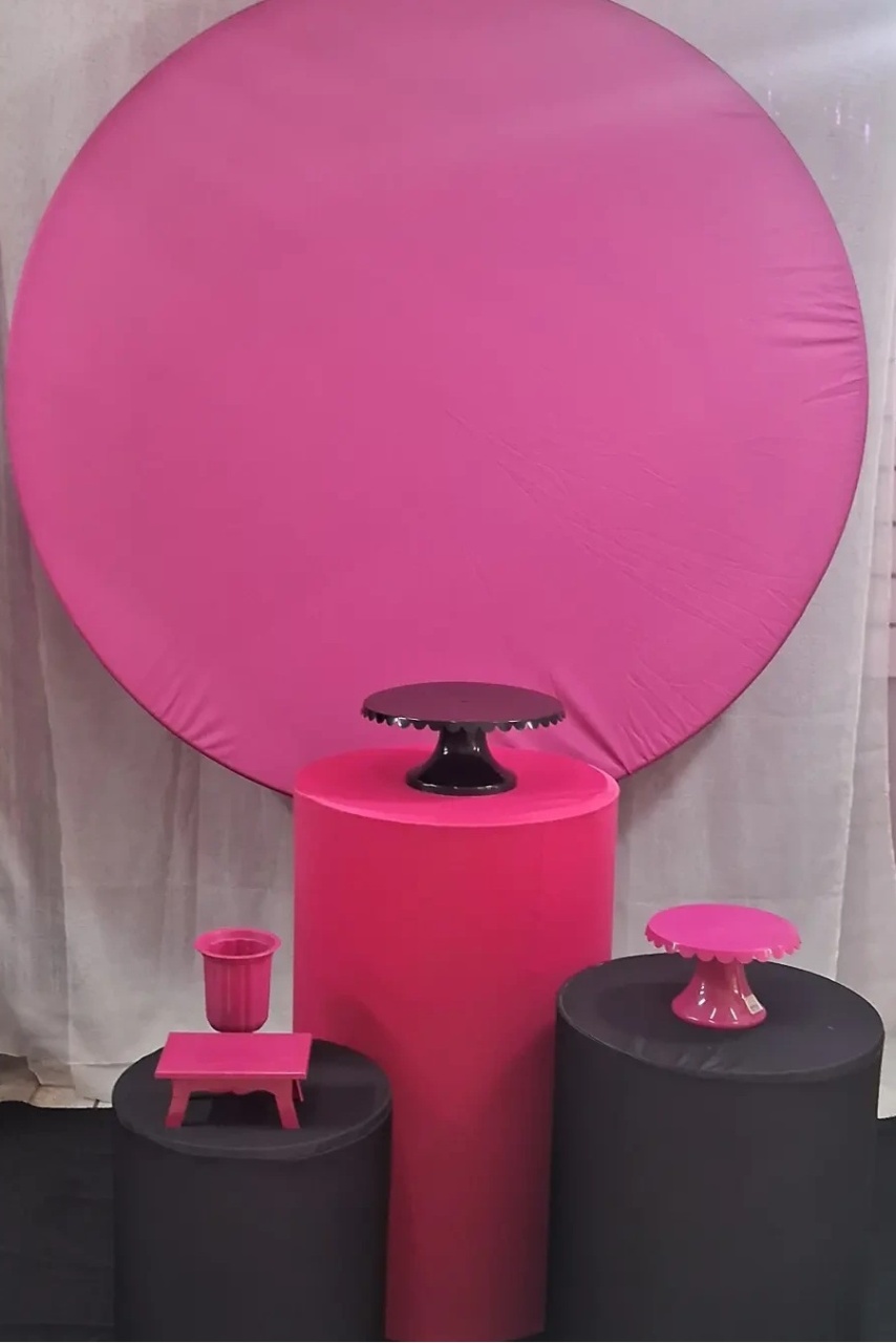 Kit Bronze Rosa Pink Com Preto - Balões de Menina 