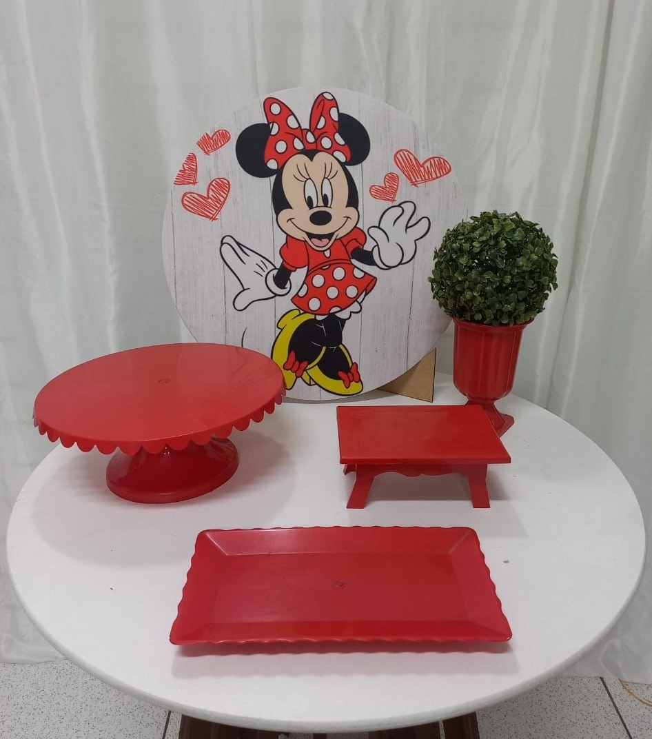 Kit Só Um Bolinho Minie  - Balões de Menina 