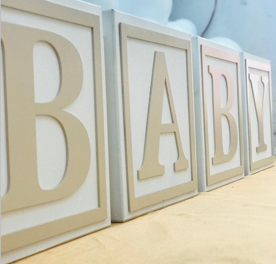 Cubo Baby - Balões de Menina 