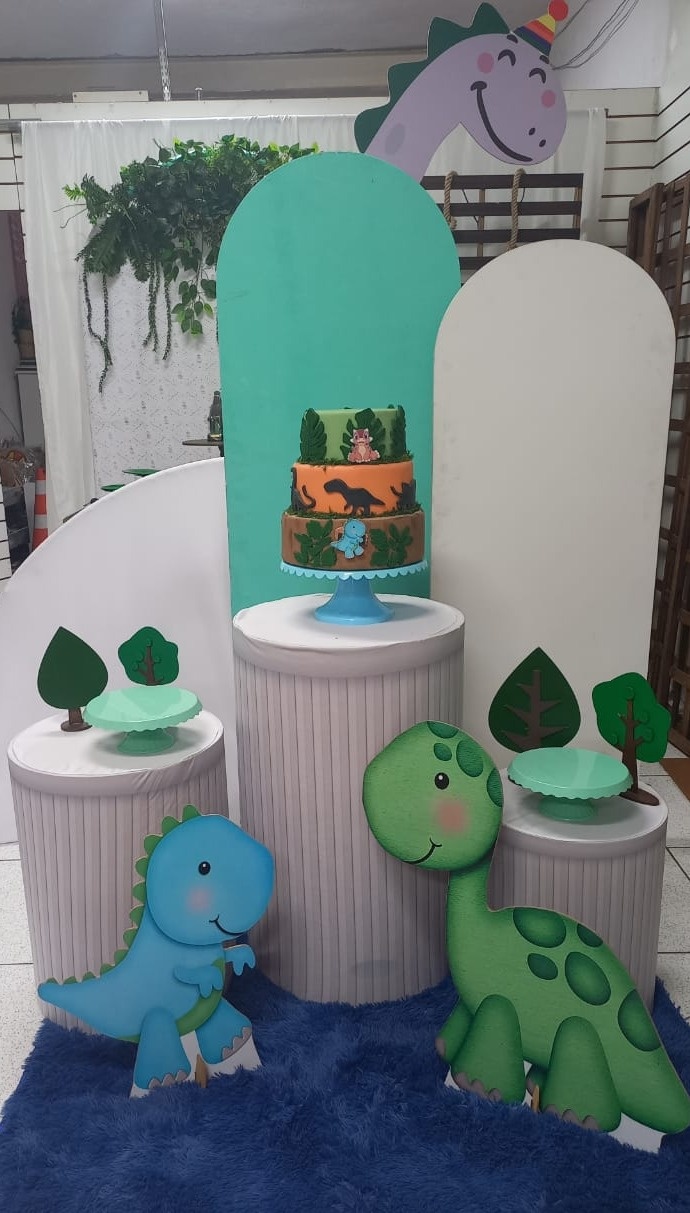 Kit Composição Dinossauro Baby - Balões de Menina 