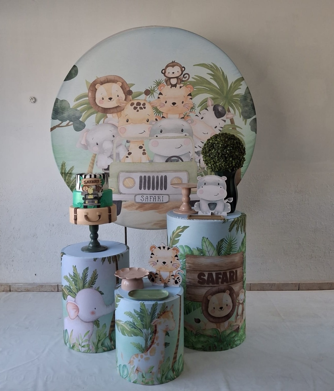 Safari Menino Bronze - LumyAtelieDecoacao
