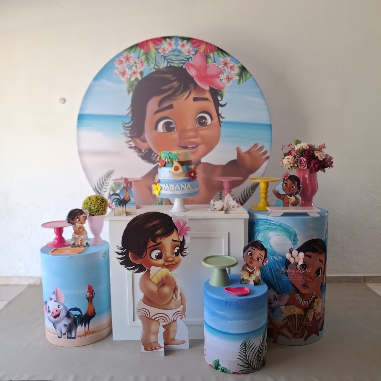 Moana Baby Prata - LumyAtelieDecoacao