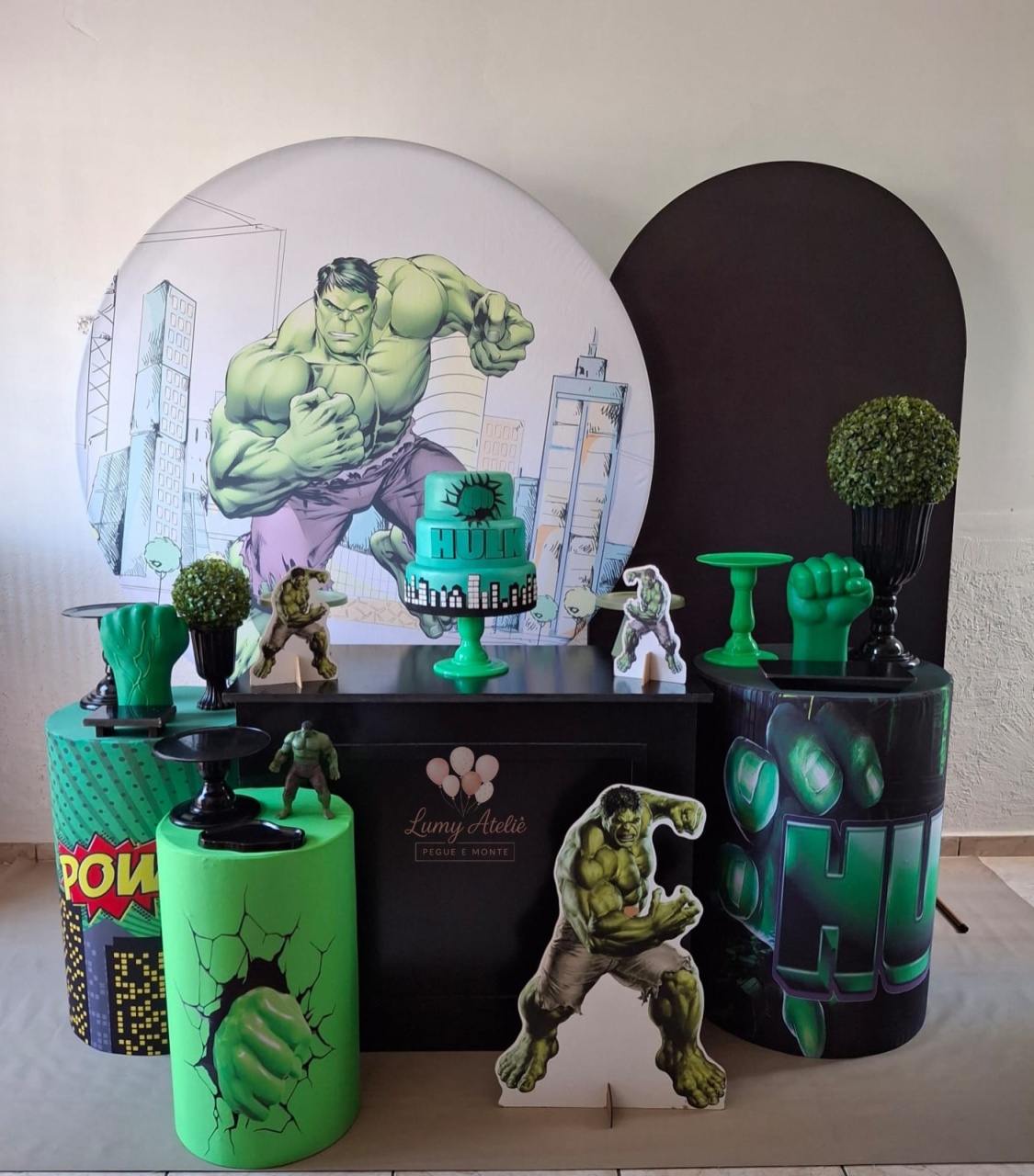Hulk Ouro - LumyAtelieDecoacao
