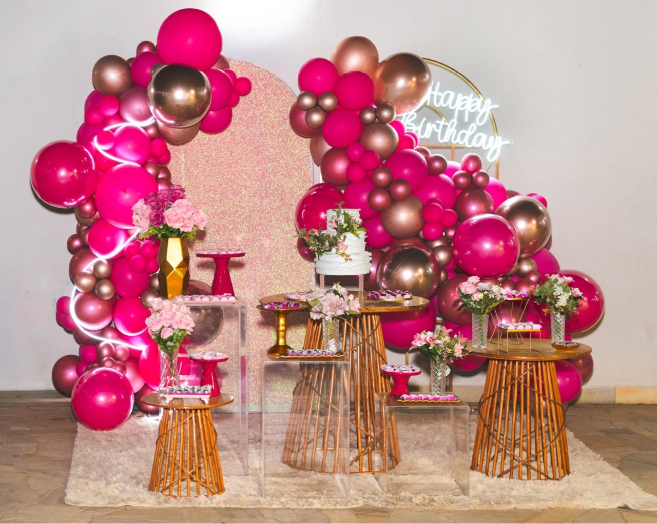 15 Anos Pink - LumyAtelieDecoacao