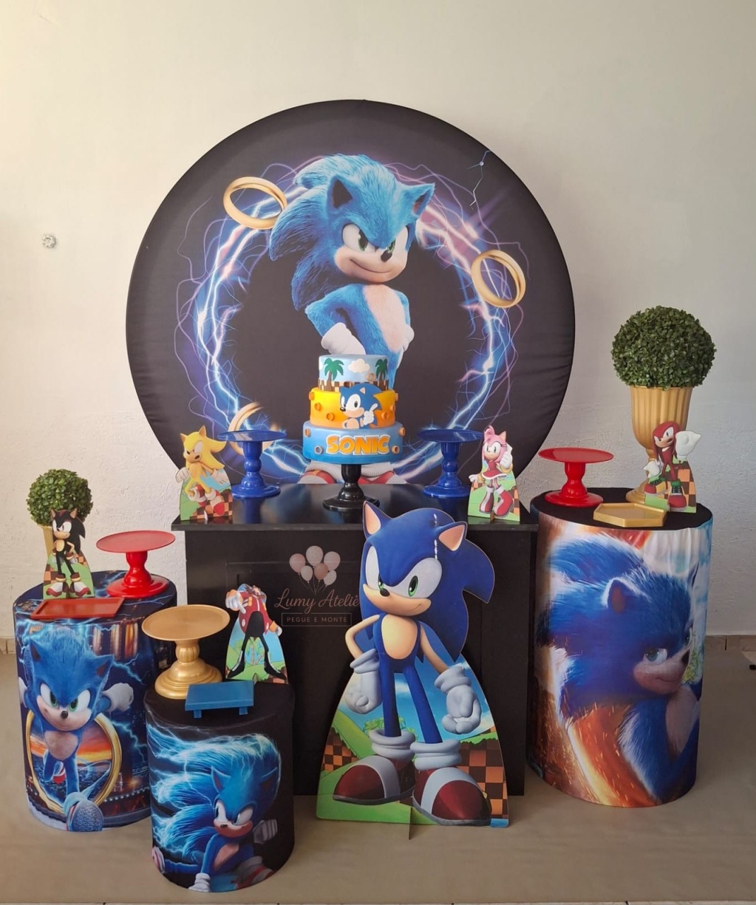 Sonic Prata - LumyAtelieDecoacao