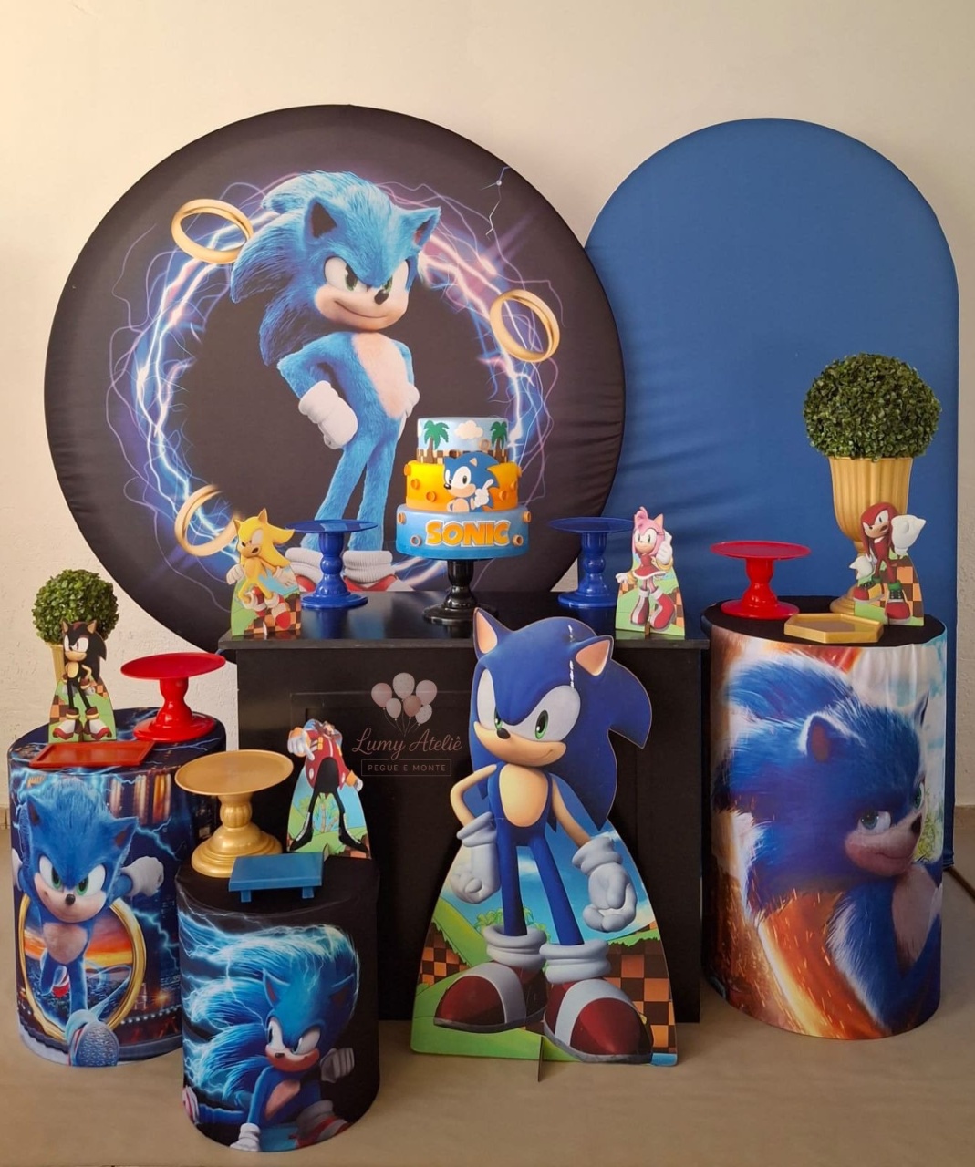 Sonic Ouro - LumyAtelieDecoacao