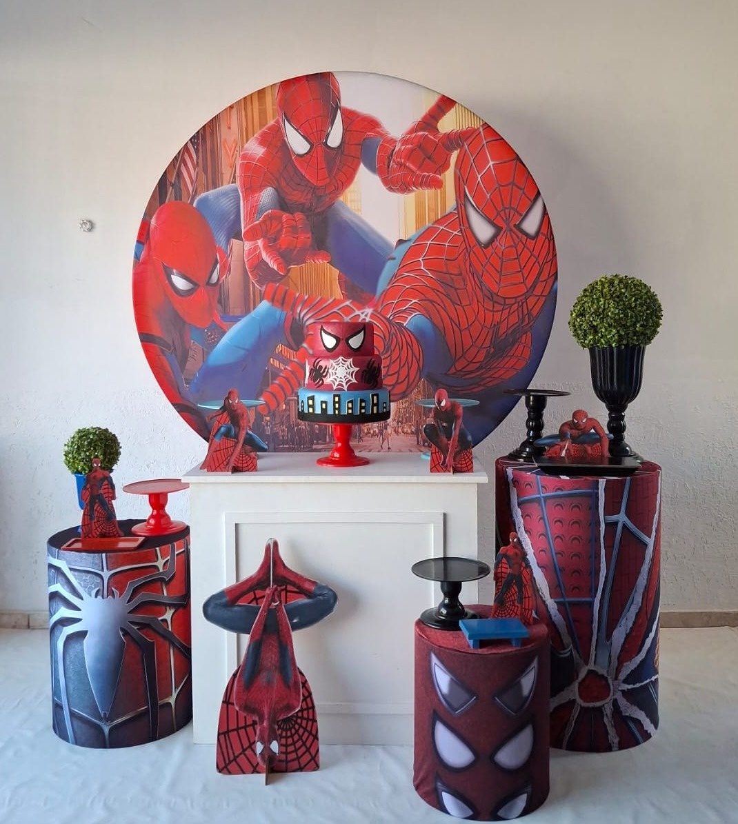 Homem Aranha Prata - LumyAtelieDecoacao