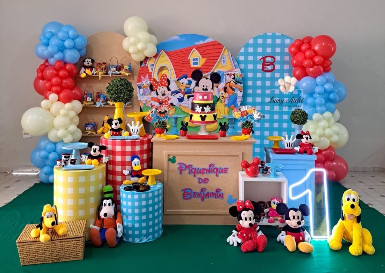 Piquinique Do Mickey - LumyAtelieDecoacao