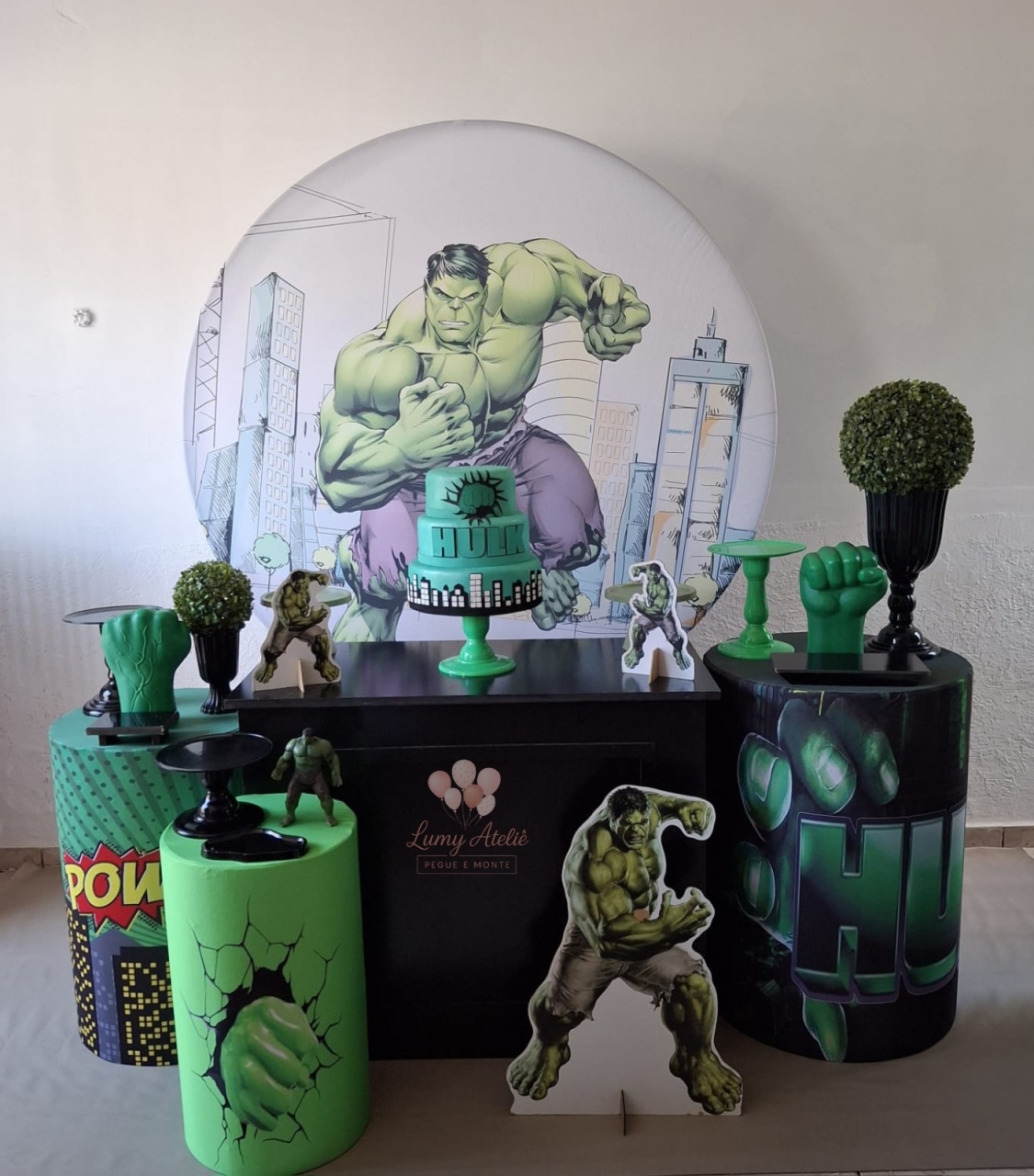 Hulk Prata - LumyAtelieDecoacao